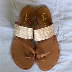 Lulu’s woven sandals- women’s size 6.5